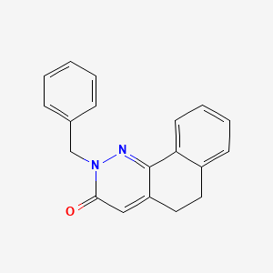molecular formula C19H16N2O B2614078 2-benzyl-5,6-dihydrobenzo[h]cinnolin-3(2H)-one CAS No. 31384-38-0