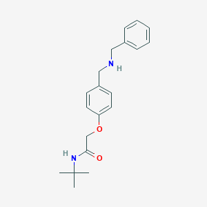 molecular formula C20H26N2O2 B261408 2-{4-[(benzylamino)methyl]phenoxy}-N-(tert-butyl)acetamide 