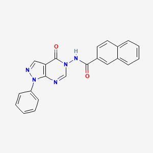N-(4-oxo-1-phenyl-1H-pyrazolo[3,4-d]pyrimidin-5(4H)-yl)-2-naphthamide