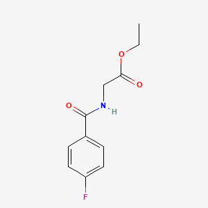 molecular formula C11H12FNO3 B2614087 Ethyl 2-[(4-fluorobenzoyl)amino]acetate CAS No. 128062-25-9