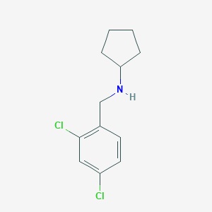 molecular formula C12H15Cl2N B261409 N-[(2,4-dichlorophenyl)methyl]cyclopentanamine 