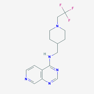 N-[[1-(2,2,2-Trifluoroethyl)piperidin-4-yl]methyl]pyrido[3,4-d]pyrimidin-4-amine