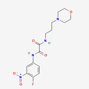 molecular formula C15H19FN4O5 B2614132 N1-(4-氟-3-硝基苯基)-N2-(3-吗啉丙基)草酰胺 CAS No. 899978-32-6