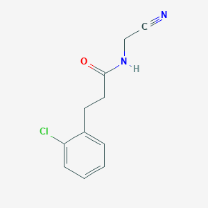 molecular formula C11H11ClN2O B2614135 3-(2-chlorophenyl)-N-(cyanomethyl)propanamide CAS No. 1311819-82-5