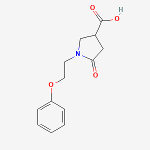 5-Oxo-1-(2-phenoxyethyl)pyrrolidine-3-carboxylic acid
