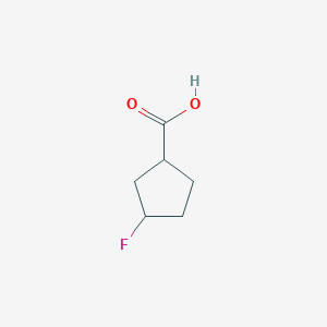 molecular formula C6H9FO2 B2614152 3-Fluorocyclopentanecarboxylic acid CAS No. 1508595-64-9
