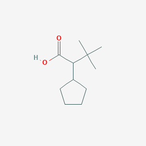 molecular formula C11H20O2 B2614165 2-Cyclopentyl-3,3-dimethylbutanoic acid CAS No. 1535372-08-7