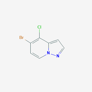 molecular formula C7H4BrClN2 B2614168 5-Bromo-4-chloropyrazolo[1,5-a]pyridine CAS No. 1427415-74-4