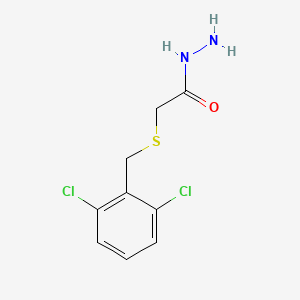 molecular formula C9H10Cl2N2OS B2614169 2-[(2,6-二氯苄基)硫]乙酰肼 CAS No. 263366-99-0