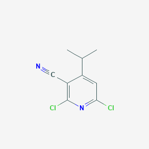 molecular formula C9H8Cl2N2 B2614177 2,6-Dichloro-4-isopropylnicotinonitrile CAS No. 503843-54-7