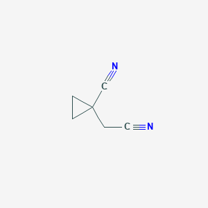molecular formula C6H6N2 B2614193 1-(Cyanomethyl)cyclopropanecarbonitrile CAS No. 2003610-01-1