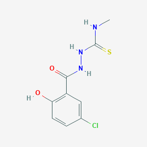 molecular formula C9H10ClN3O2S B2614218 2-(5-chloro-2-hydroxybenzoyl)-N-methylhydrazinecarbothioamide CAS No. 891055-71-3