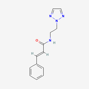 molecular formula C13H14N4O B2614229 N-(2-(2H-1,2,3-triazol-2-yl)ethyl)cinnamamide CAS No. 2097941-28-9