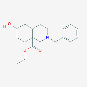 molecular formula C19H27NO3 B261423 ethyl 2-benzyl-6-hydroxyoctahydro-8a(1H)-isoquinolinecarboxylate 
