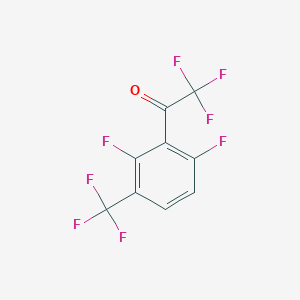 molecular formula C9H2F8O B2614237 2,2,2,2',6'-五氟-3'-(三氟甲基)苯乙酮 CAS No. 2149589-88-6