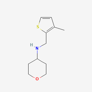 N-((3-methylthiophen-2-yl)methyl)tetrahydro-2H-pyran-4-amine