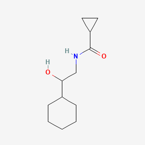 molecular formula C12H21NO2 B2614259 N-(2-cyclohexyl-2-hydroxyethyl)cyclopropanecarboxamide CAS No. 1351598-77-0