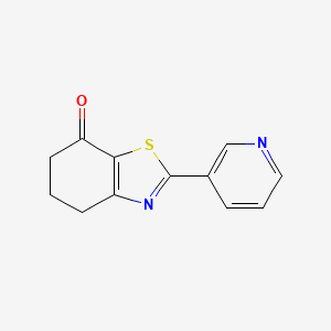 molecular formula C12H10N2OS B2614265 2-(3-pyridinyl)-5,6-dihydro-1,3-benzothiazol-7(4H)-one CAS No. 154404-89-4
