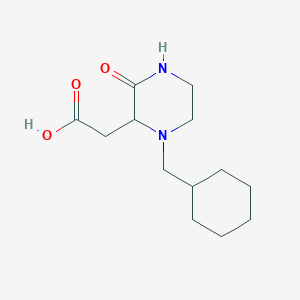 molecular formula C13H22N2O3 B261427 2-[1-(Cyclohexylmethyl)-3-oxo-2-piperazinyl]acetic acid 
