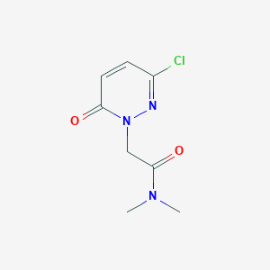 molecular formula C8H10ClN3O2 B2614343 2-(3-氯-6-氧代吡啶嗪-1(6H)-基)-N,N-二甲基乙酰胺 CAS No. 1282127-14-3