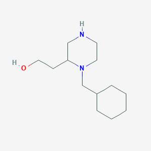 molecular formula C13H26N2O B261435 2-[1-(Cyclohexylmethyl)piperazin-2-yl]ethanol 
