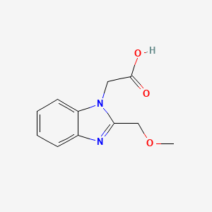 molecular formula C11H12N2O3 B2614360 (2-Methoxymethyl-benzoimidazol-1-yl)-acetic acid CAS No. 893631-62-4