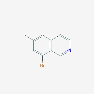 molecular formula C10H8BrN B2614361 8-溴-6-甲基异喹啉 CAS No. 1824119-00-7