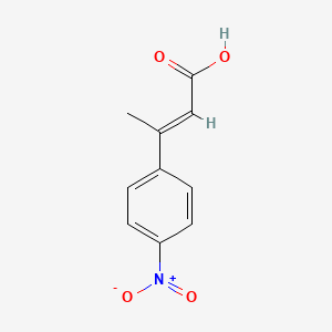 molecular formula C10H9NO4 B2614435 3-(4-Nitrophenyl)but-2-enoic acid CAS No. 179174-16-4