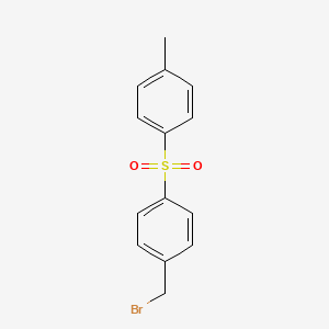molecular formula C14H13BrO2S B2614466 1-[4-(溴甲基)苯磺酰基]-4-甲苯 CAS No. 297138-70-6