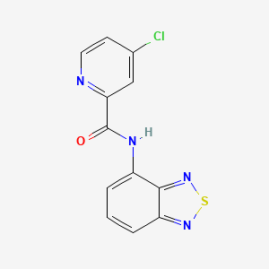 molecular formula C12H7ClN4OS B2614467 N-(苯并[c][1,2,5]噻二唑-4-基)-4-氯吡啶甲酰胺 CAS No. 1207054-97-4