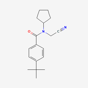 molecular formula C18H24N2O B2614472 4-tert-butyl-N-(cyanomethyl)-N-cyclopentylbenzamide CAS No. 1282899-19-7