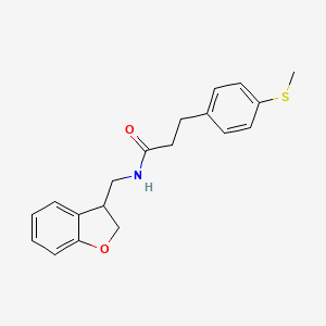 N-[(2,3-dihydro-1-benzofuran-3-yl)methyl]-3-[4-(methylsulfanyl)phenyl]propanamide