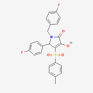 1-(4-fluorobenzyl)-5-(4-fluorophenyl)-3-hydroxy-4-tosyl-1H-pyrrol-2(5H)-one