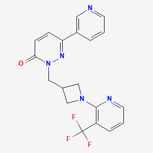 6-(Pyridin-3-yl)-2-({1-[3-(trifluoromethyl)pyridin-2-yl]azetidin-3-yl}methyl)-2,3-dihydropyridazin-3-one
