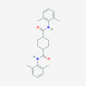 molecular formula C24H30N2O2 B261451 N,N'-bis(2,6-dimethylphenyl)cyclohexane-1,4-dicarboxamide 