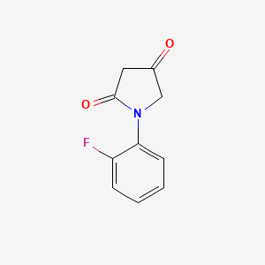 molecular formula C10H8FNO2 B2614511 1-(2-Fluorophenyl)pyrrolidine-2,4-dione CAS No. 1499236-44-0
