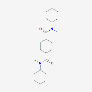 molecular formula C22H38N2O2 B261453 N,N'-dicyclohexyl-N,N'-dimethylcyclohexane-1,4-dicarboxamide 
