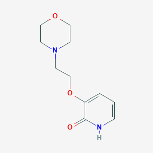 molecular formula C11H16N2O3 B2614564 3-(2-吗啉乙氧基)吡啶-2(1H)-酮 CAS No. 1216116-65-2