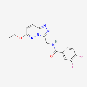 molecular formula C15H13F2N5O2 B2614596 N-((6-ethoxy-[1,2,4]triazolo[4,3-b]pyridazin-3-yl)methyl)-3,4-difluorobenzamide CAS No. 2034354-83-9