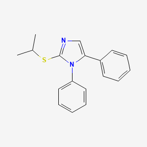 molecular formula C18H18N2S B2614617 2-(isopropylthio)-1,5-diphenyl-1H-imidazole CAS No. 1207039-56-2