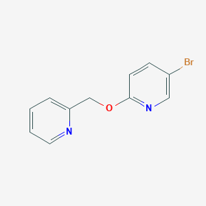 molecular formula C11H9BrN2O B2614624 5-Bromo-2-(pyridin-2-ylmethoxy)pyridine CAS No. 1824053-07-7