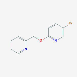 molecular formula C11H9BrN2O B2614624 5-溴-2-(吡啶-2-基甲氧基)吡啶 CAS No. 1824053-07-7