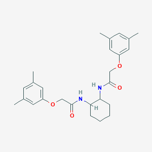 molecular formula C26H34N2O4 B261463 2-(3,5-dimethylphenoxy)-N-(2-{[(3,5-dimethylphenoxy)acetyl]amino}cyclohexyl)acetamide 