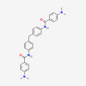 4-(dimethylamino)-N-[4-[[4-[[4-(dimethylamino)benzoyl]amino]phenyl]methyl]phenyl]benzamide