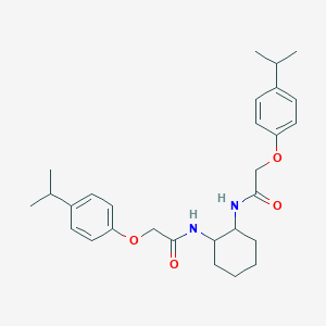 molecular formula C28H38N2O4 B261464 2-(4-isopropylphenoxy)-N-(2-{[(4-isopropylphenoxy)acetyl]amino}cyclohexyl)acetamide 