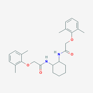 molecular formula C26H34N2O4 B261465 2-(2,6-dimethylphenoxy)-N-(2-{[(2,6-dimethylphenoxy)acetyl]amino}cyclohexyl)acetamide 