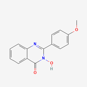 molecular formula C15H12N2O3 B2614654 3-hydroxy-2-(4-methoxyphenyl)-4(3H)-quinazolinone CAS No. 83583-77-1