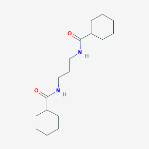 molecular formula C17H30N2O2 B261469 N-{3-[(cyclohexylcarbonyl)amino]propyl}cyclohexanecarboxamide 