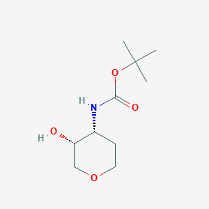tert-butyl N-[(3R,4R)-3-hydroxytetrahydropyran-4-yl]carbamate
