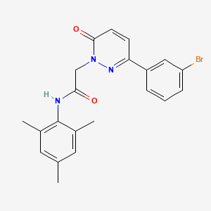 molecular formula C21H20BrN3O2 B2614707 2-[3-(3-bromophenyl)-6-oxopyridazin-1(6H)-yl]-N-(2,4,6-trimethylphenyl)acetamide CAS No. 899752-82-0